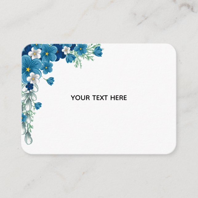 Tarjeta De Recepción Crea Tu Propia Floral (Anverso)