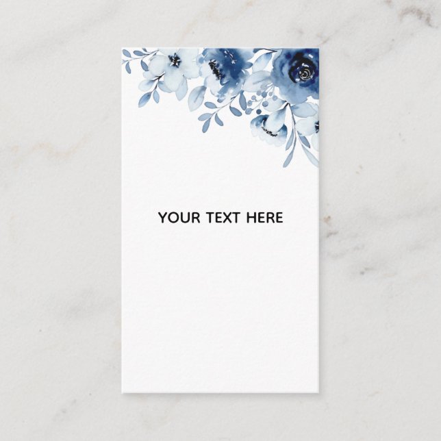Tarjeta De Recepción Crea Tu Propia Floral (Anverso)