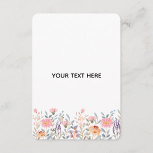 Tarjeta De Recepción Crea Tu Propia Floral 