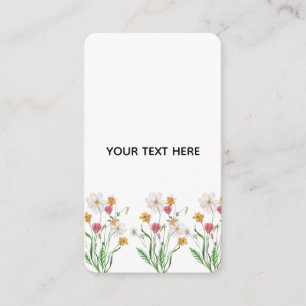Tarjeta De Recepción Crea Tu Propia Floral 