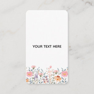 Tarjeta De Recepción Crea Tu Propia Floral 