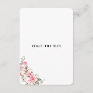 Tarjeta De Recepción Crea Tu Propia Floral 