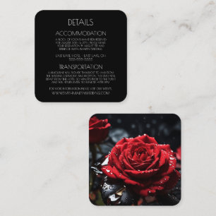 Tarjeta De Recepción Crea tu propia rosa roja de cerca personalizada