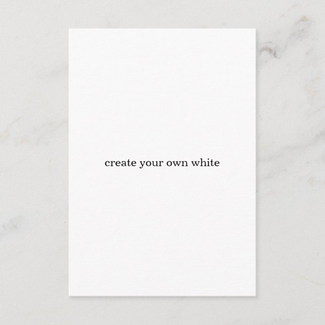 Tarjeta De Recepción crea tu propio blanco  (Anverso)