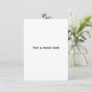 Tarjeta De Recepción Crea tu propio blanco