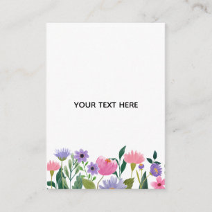 Tarjeta De Recepción Crea tu propio borde floral colorido 