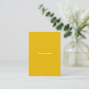 Tarjeta De Recepción Crea tu propio diseño amarillo personalizado