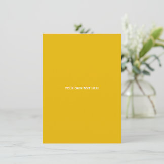 Tarjeta De Recepción Crea tu propio diseño amarillo personalizado