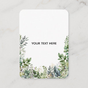 Tarjeta De Recepción Crea tu propio diseño botánico