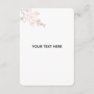 Tarjeta De Recepción Crea tu propio elegante blanco