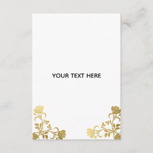 Tarjeta De Recepción Crea tu propio elegante dorado