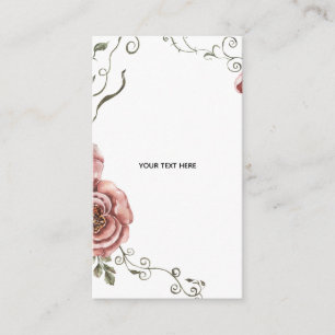 Tarjeta De Recepción Crea tu propio floral 