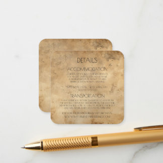Tarjeta De Recepción Crea tu propio Personalizado Sepia Papel de moda a