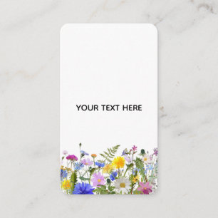 Tarjeta De Recepción Crea tus propias flores coloridas