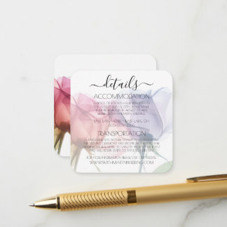 Tarjeta De Recepción Crea tus Propias Flores de Rayos X Coloreadas para