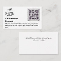 Crear códigos QR de paquetes de descuento VIP del 