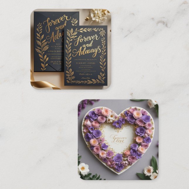 Tarjeta De Recepción Crear la primera impresión perfecta casada (Anverso / Reverso)