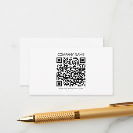 Tarjeta De Recepción Crear su propio código QR | Blanco y negro