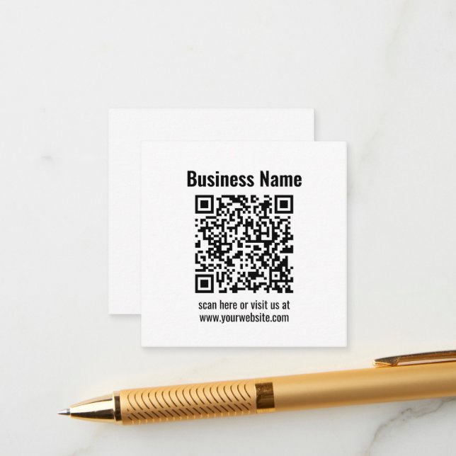 Tarjeta De Recepción Crear su propio código QR | Transperador (Anverso/Reverso In Situ)
