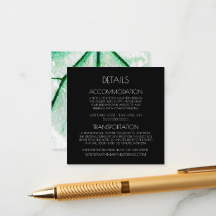 Tarjeta De Recepción Crear su propio Personalizado Hoja Verde Negativa