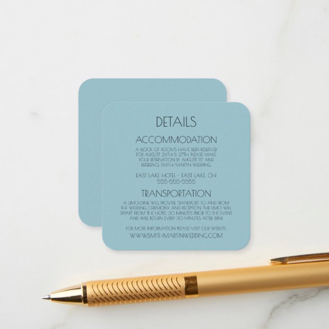 Tarjeta De Recepción Crear su propio texto Personalizado (Anverso/Reverso In Situ)