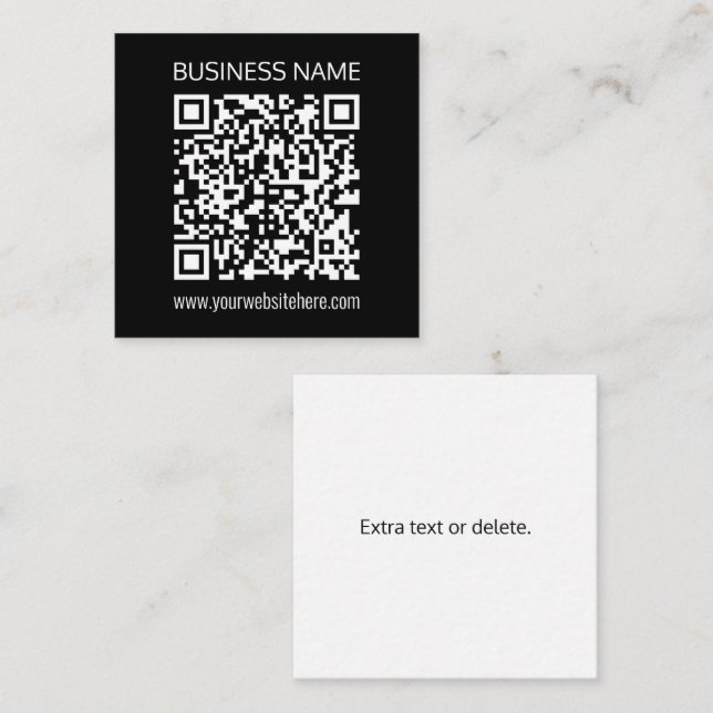 Tarjeta De Recepción Crear un código QR instantáneamente con la direcci (Anverso / Reverso)