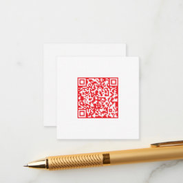 Tarjeta De Recepción Crear un código QR rojo analizable (modificable)