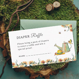 Tarjeta De Recepción Crecer con amor Diaper Raffle