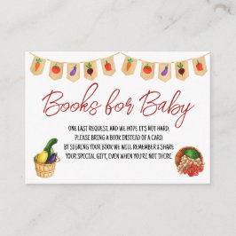 Tarjeta De Recepción Crecer localmente, mercado de granjeros, libros pa