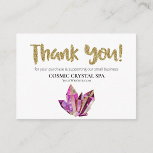 Tarjeta De Recepción ~* CRISTAL COSMICO - GRACIAS A LA Revisión de LOGO