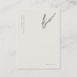 Tarjeta De Recepción Crow-quilled page- Regency Correspondence