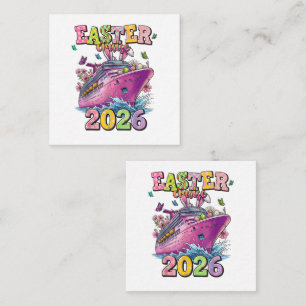 Tarjeta De Recepción Crucero de Pascua 2026 Vacaciones Familiares Seman
