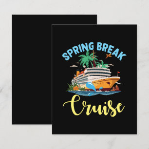 Tarjeta De Recepción Cruceros Spring Break