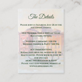 Tarjeta De Recepción Cuadros de Venecia, Boda de Italia