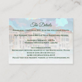 Tarjeta De Recepción Cuadros del Gran Canal, Venecia, Italia