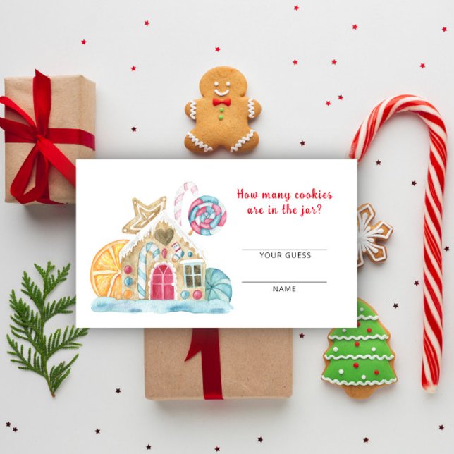 Tarjeta De Recepción Cuántas galletas juegan - Gingerbread House (Subido por el creador)