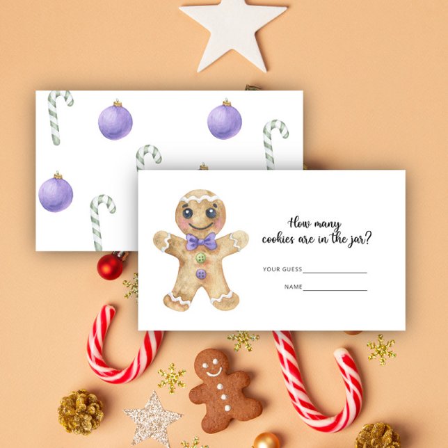 Tarjeta De Recepción Cuántas galletas / juego de niños Gingerbread (Subido por el creador)
