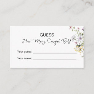 Tarjeta De Recepción ¡Cuántas Vaqueras Boots! Flor silvestre ducha de n