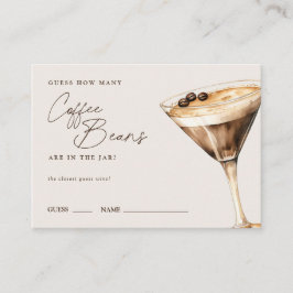 Tarjeta De Recepción ¿Cuántos cafés contienen la ducha Espresso Martini