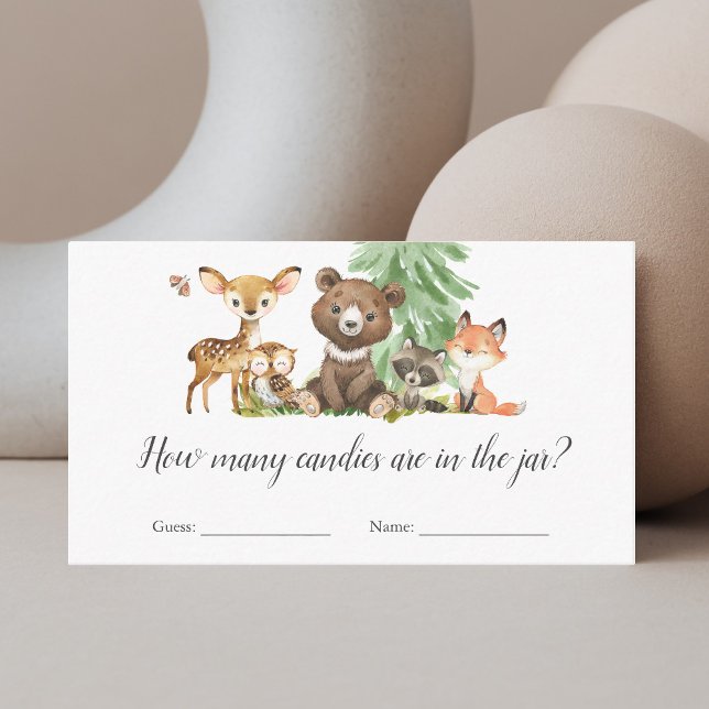 Tarjeta De Recepción ¿Cuántos Candies Game Animals Forman Baby Shower? (Subido por el creador)