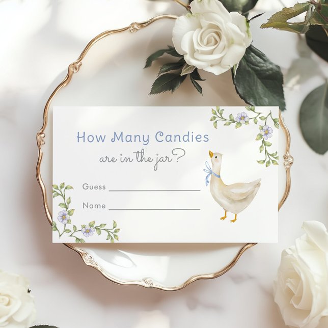 Tarjeta De Recepción ¿Cuántos caramelos durará el juego de ducha Goose  (Subido por el creador)
