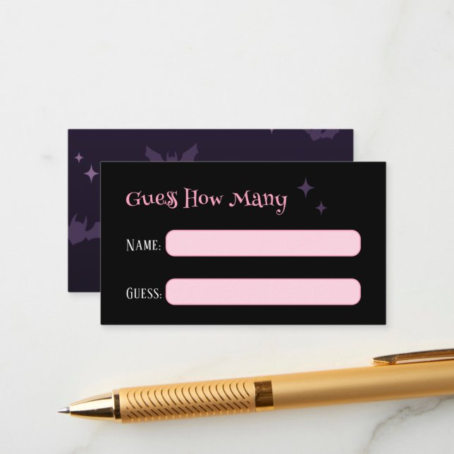 Tarjeta De Recepción ¿Cuántos juegos de Baby Shower de Halloween tan gr (Anverso/Reverso In Situ)