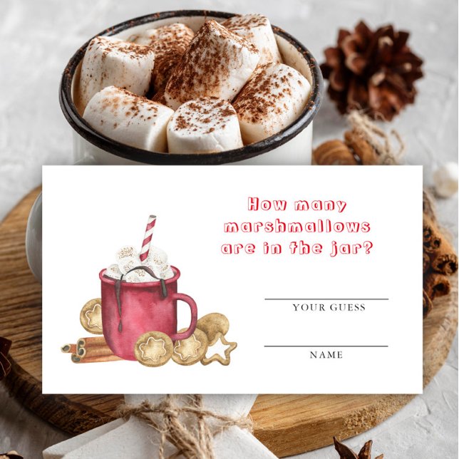 Tarjeta De Recepción Cuántos juegos de malvavisco - Ducha de bebé de ca (Subido por el creador)