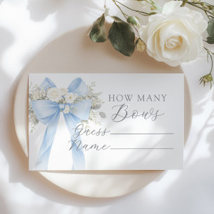 Tarjeta De Recepción Cuántos lazos Juego de lazo floral Bluw