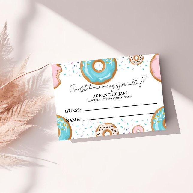 Tarjeta De Recepción Cuántos SPrinkles en el juego de Baby Shower Jar (Subido por el creador)