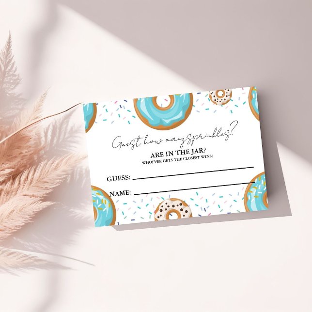 Tarjeta De Recepción Cuántos SPrinkles en el juego de Baby Shower Jar (Subido por el creador)