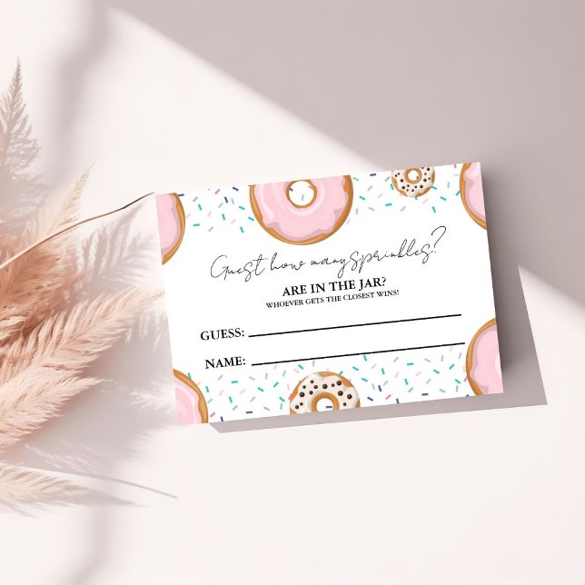 Tarjeta De Recepción Cuántos SPrinkles en el juego de Baby Shower Jar (Subido por el creador)