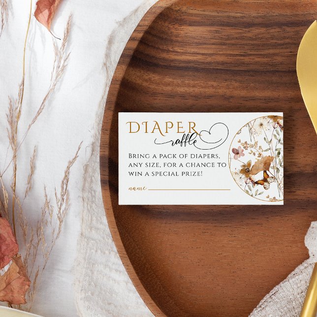 Tarjeta De Recepción Cubierta acuática Flor silvestre Caída Baby Shower (Subido por el creador)