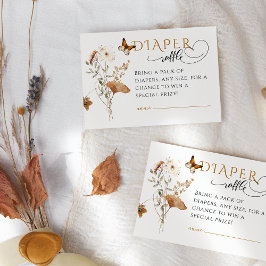 Tarjeta De Recepción Cubierta acuática Flor silvestre Caída Baby Shower