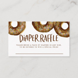 Tarjeta De Recepción Cubierta de chocolate Rasplante Donuts Diaper Raff